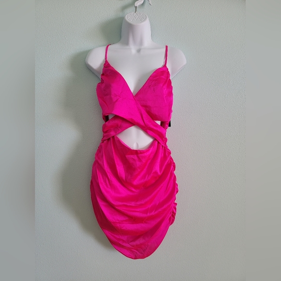 wild fable Dresses & Skirts - ‼️SOLD‼️Women's Wild Fable Dresses Sleeveless Ruched Satin Bodycon Dress